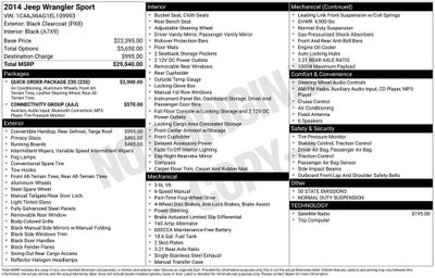 2014 Jeep Wrangler Sport
