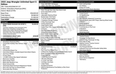 2022 Jeep Wrangler Unlimited Sport S 4x4