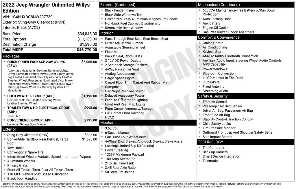 2022 Jeep Wrangler Unlimited Willys 4x4