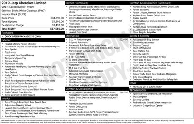 2019 Jeep Cherokee Limited 4x4