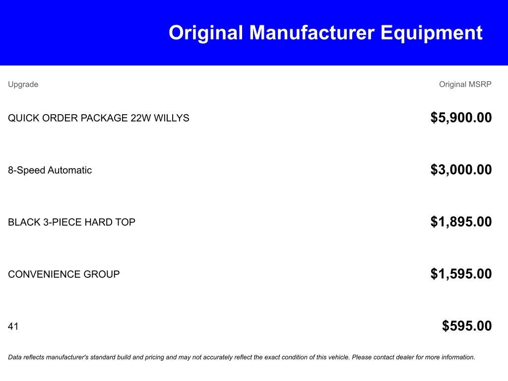 2026 Jeep Wrangler WRANGLER 4-DOOR WILLYS
