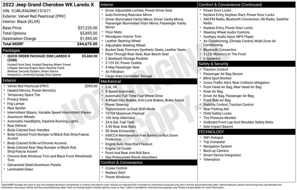 2022 Jeep Grand Cherokee WK Laredo X 4x4