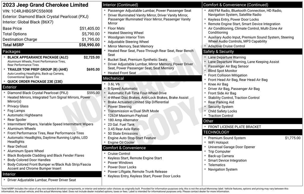 2023 Jeep Grand Cherokee Limited 4x4