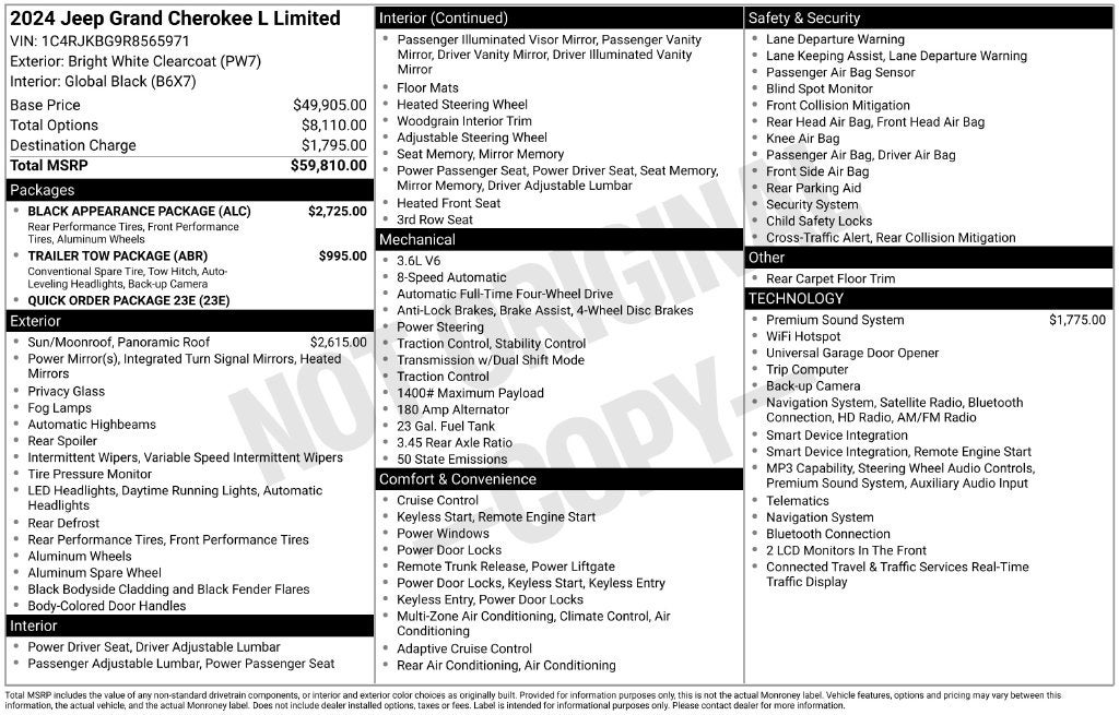 2024 Jeep Grand Cherokee L Limited 4x4
