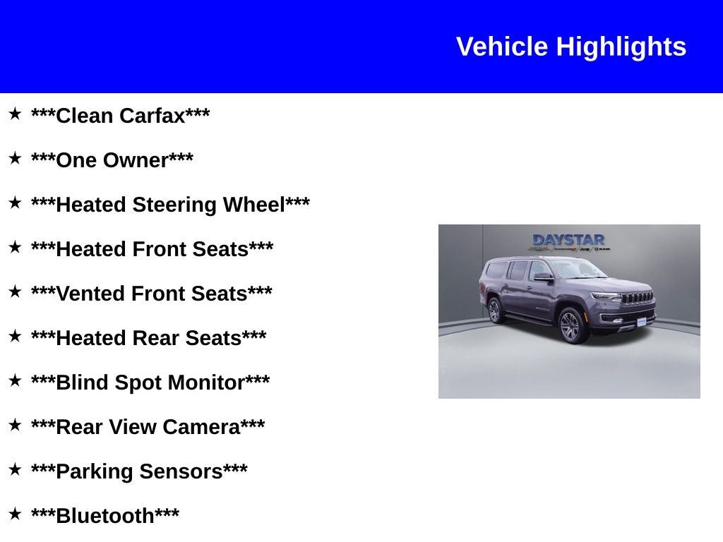 2024 Jeep Wagoneer L Series II 4x4