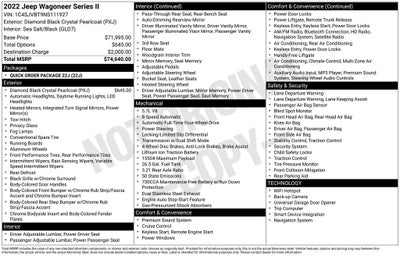 2022 Jeep Wagoneer Series II 4x4