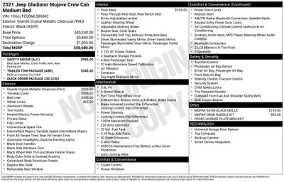 2021 Jeep Gladiator Mojave 4x4