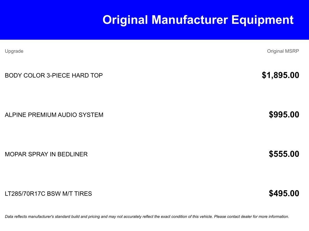 2026 Jeep Gladiator GLADIATOR MOJAVE 4X4