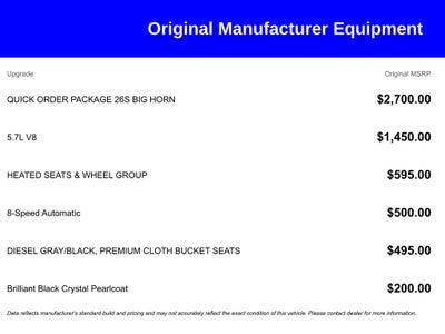 2019 RAM 1500 Classic Big Horn Crew Cab 4x4 5'7' Box