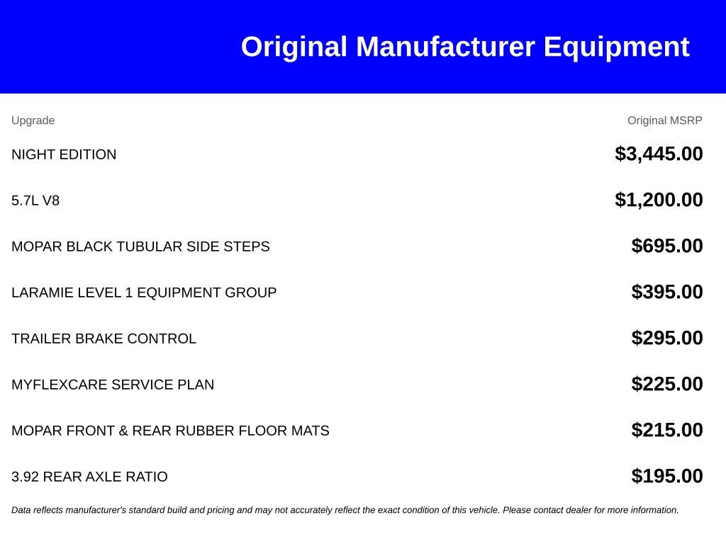 2026 RAM Ram 1500 RAM 1500 LARAMIE CREW CAB 4X4 5'7' BOX