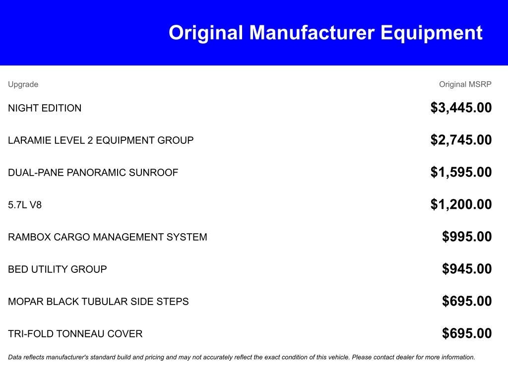 2026 RAM Ram 1500 RAM 1500 LARAMIE CREW CAB 4X4 5'7' BOX