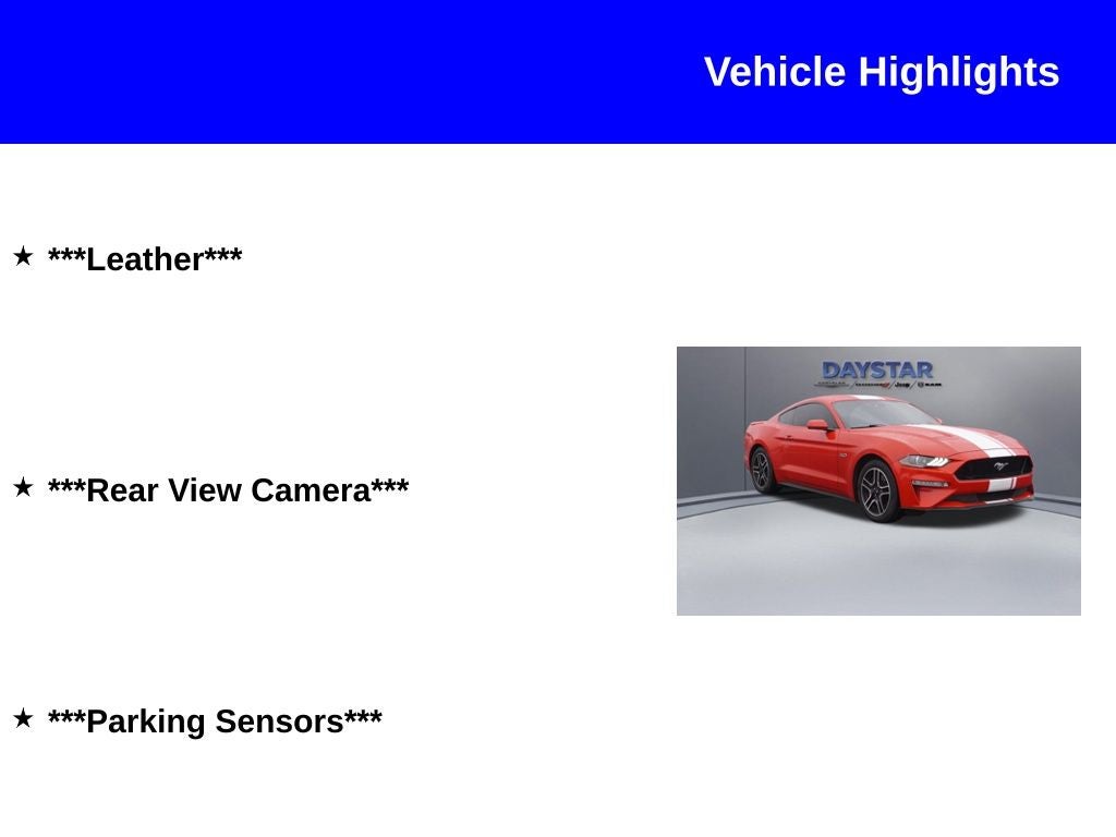 2021 Ford Mustang GT Fastback