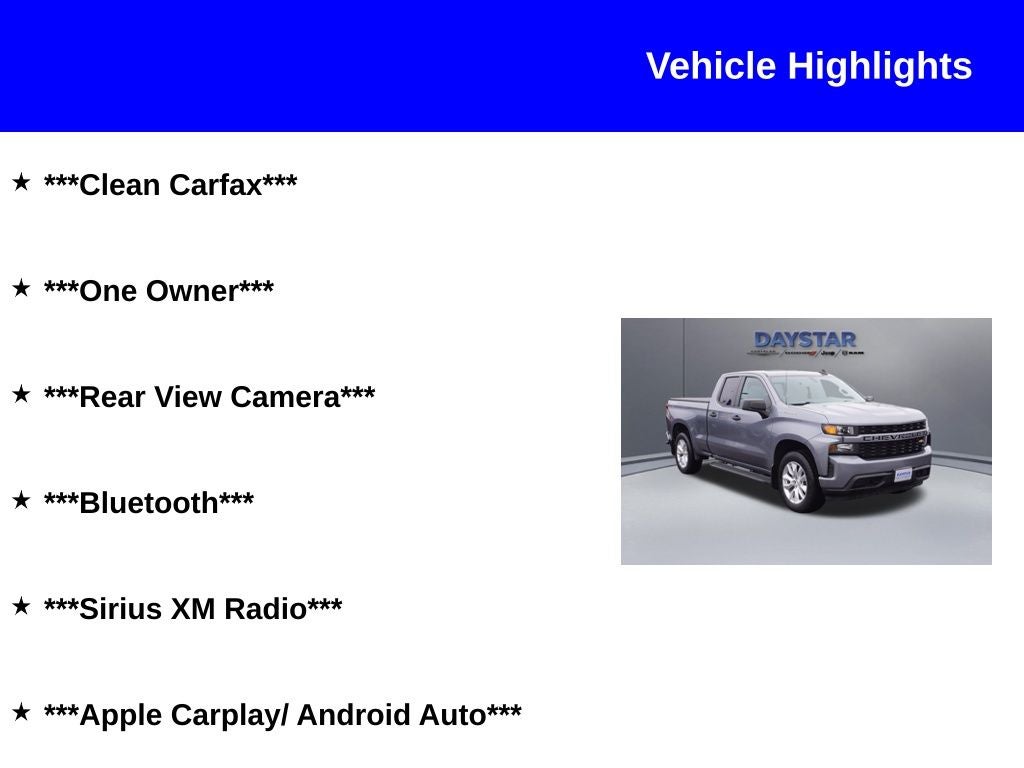 2019 Chevrolet Silverado 1500 Custom