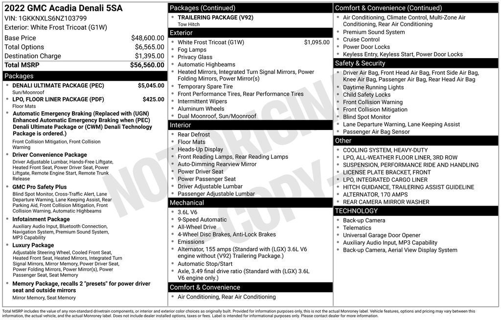 2022 GMC Acadia AWD Denali