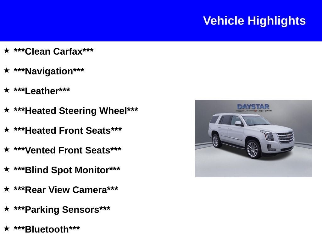 2020 Cadillac Escalade 4WD Luxury