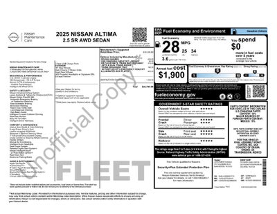 2025 Nissan Altima SR AWD