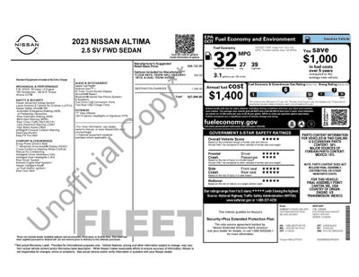 2023 Nissan Altima SV FWD