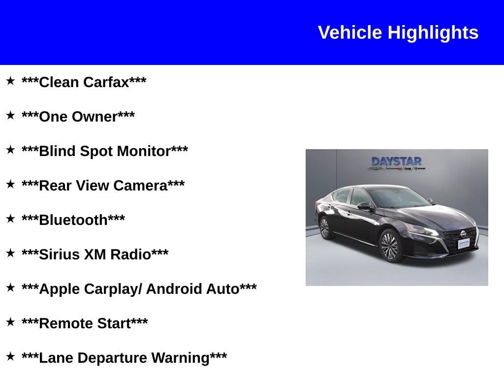 2023 Nissan Altima SV FWD