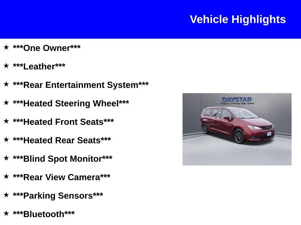 2019 Chrysler Pacifica Touring L Plus