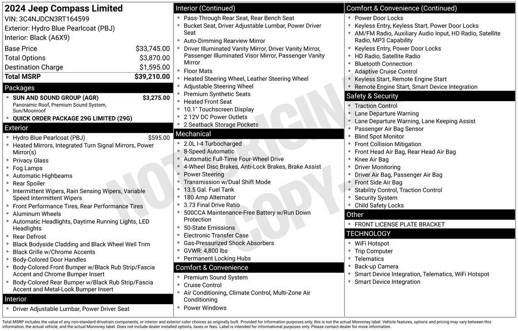 2024 Jeep Compass Limited 4x4