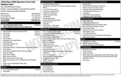2024 RAM Ram 2500 RAM 2500 BIG HORN CREW CAB 4X4 6'4' BOX