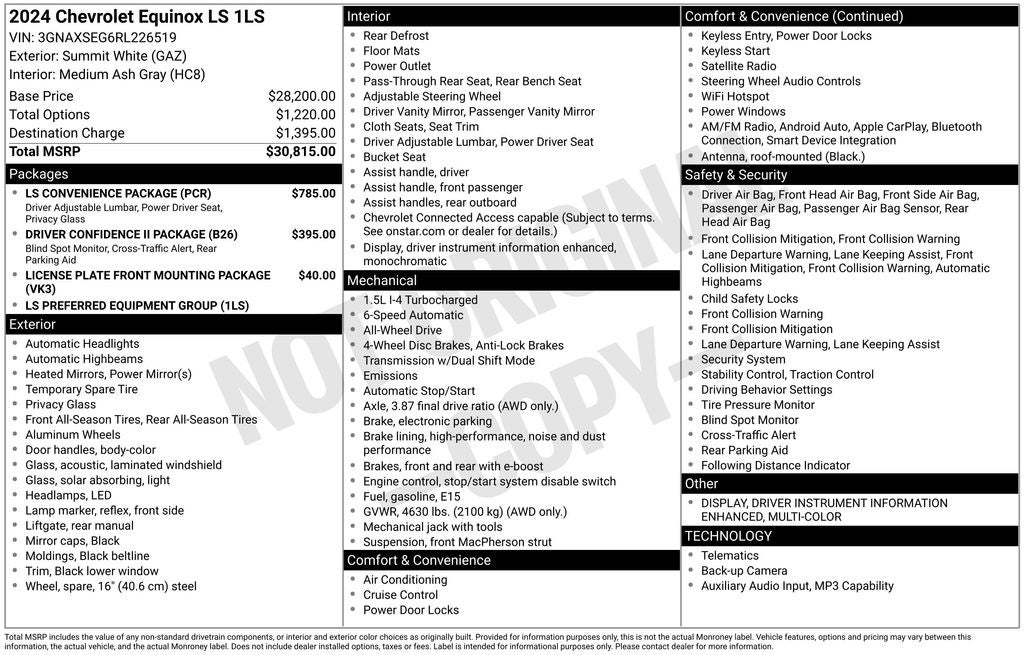 2024 Chevrolet Equinox AWD LS