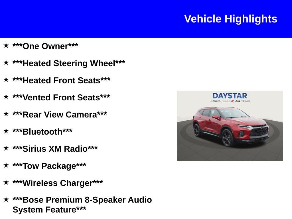 2021 Chevrolet Blazer AWD RS