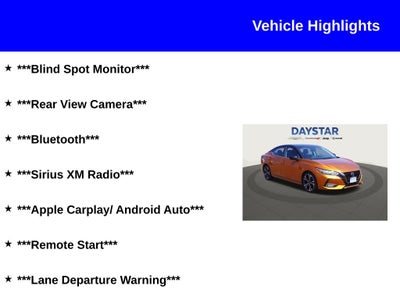 2020 Nissan Sentra SR Xtronic CVT