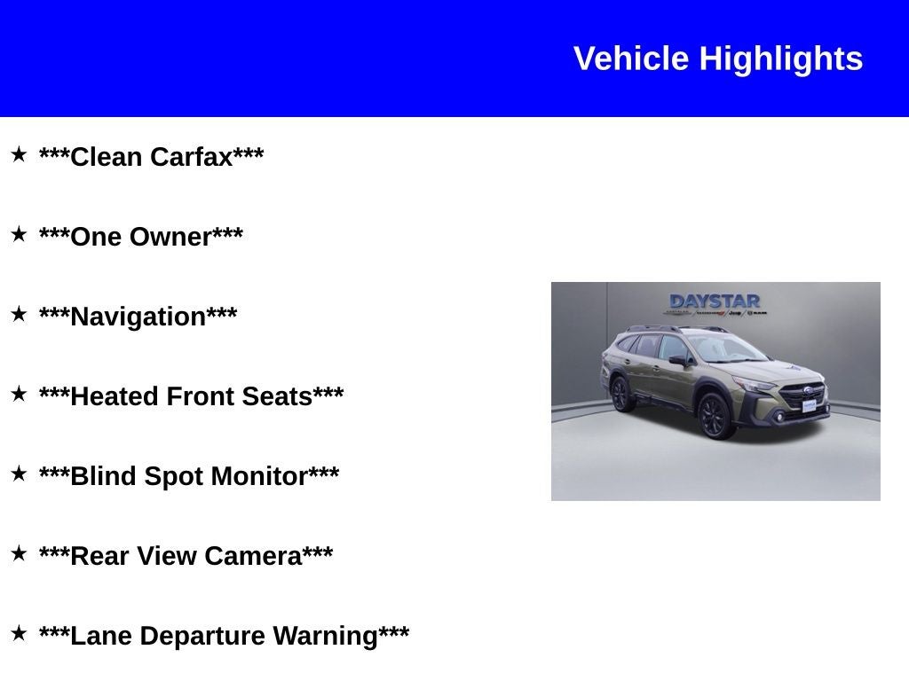 2023 Subaru Outback Onyx Edition XT