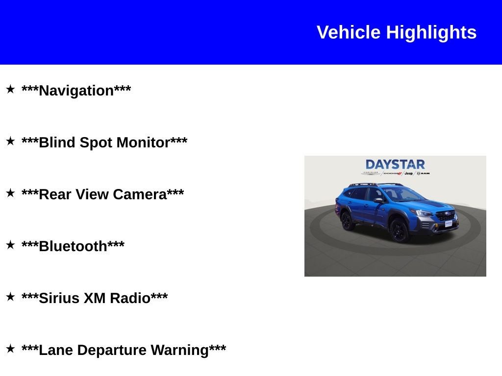 2022 Subaru Outback Wilderness
