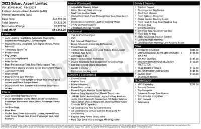 2023 Subaru Ascent Limited 8-Passenger