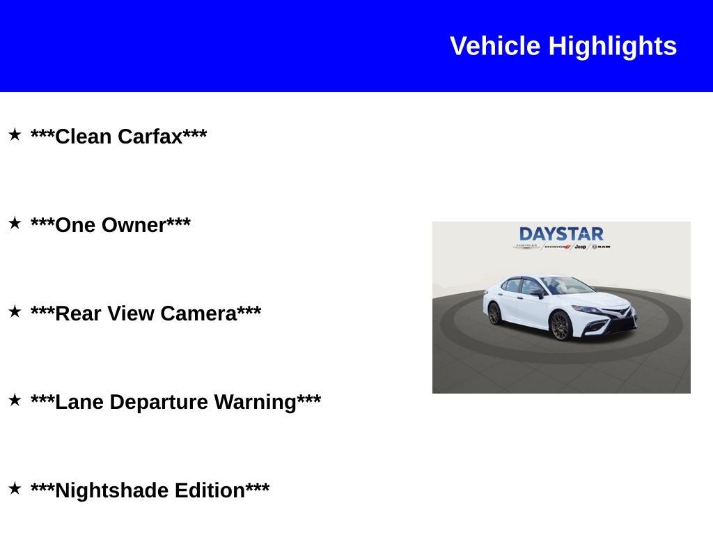 2024 Toyota Camry SE Nightshade