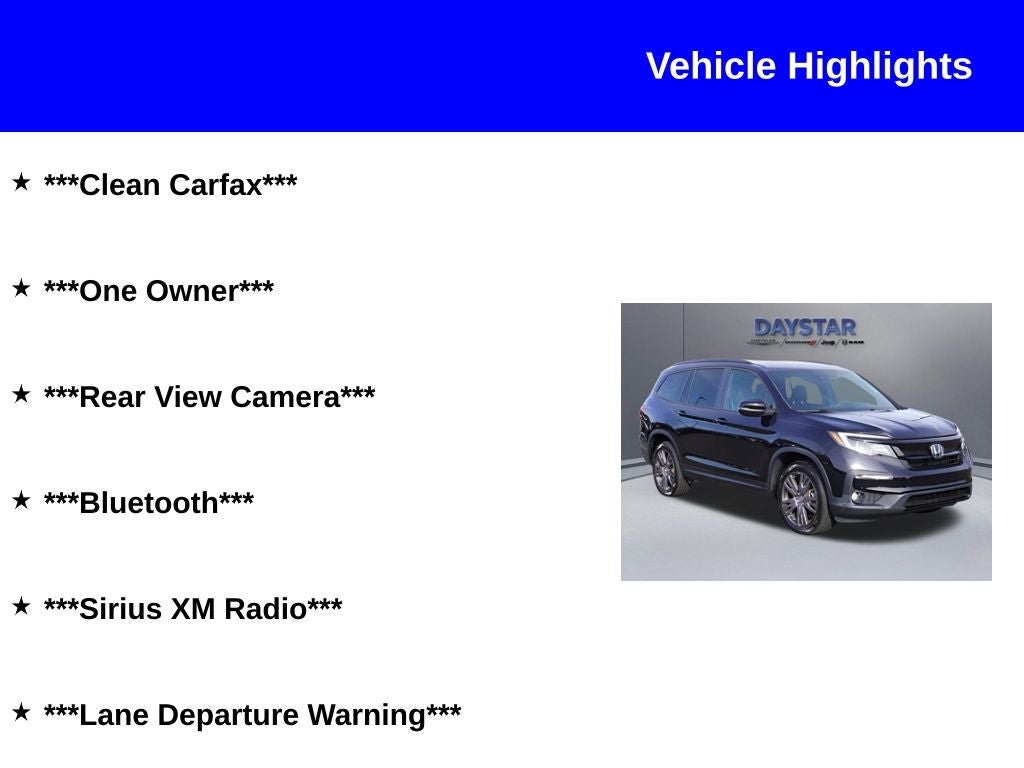 2022 Honda Pilot AWD Sport