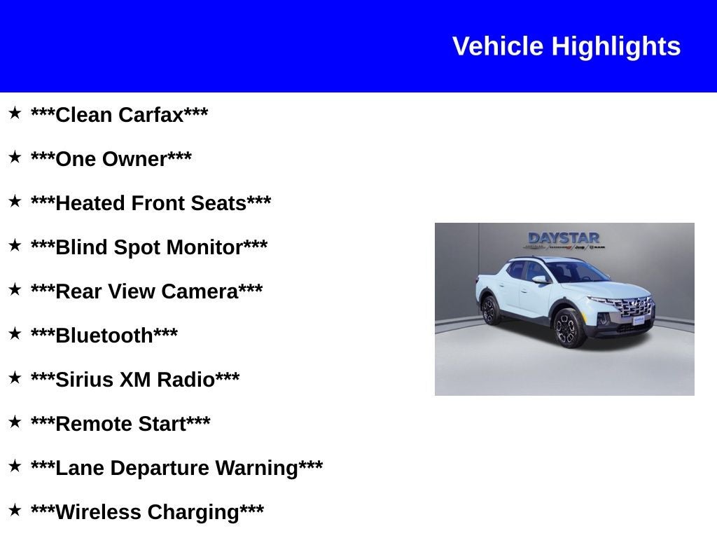 2022 Hyundai Santa Cruz SEL Premium