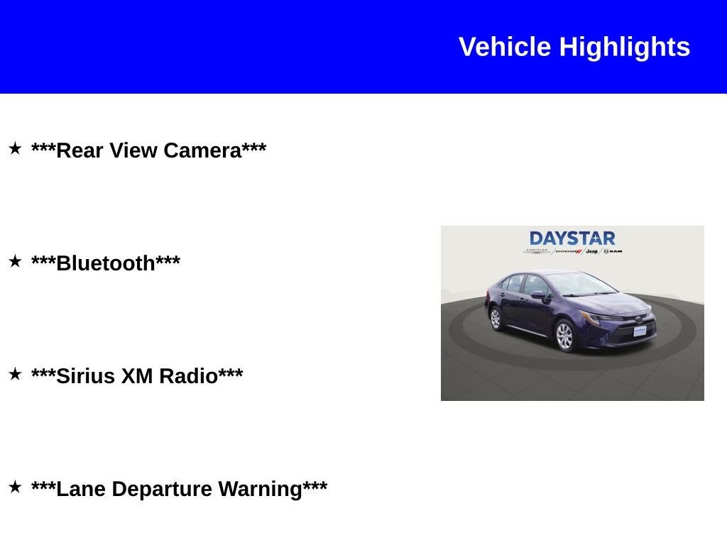 2024 Toyota Corolla LE