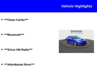 2017 Subaru Wrx Base