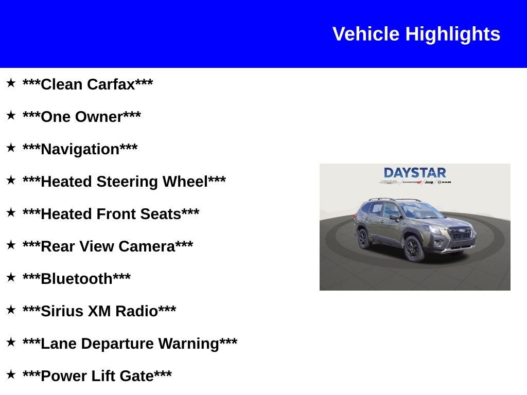 2024 Subaru Forester Wilderness