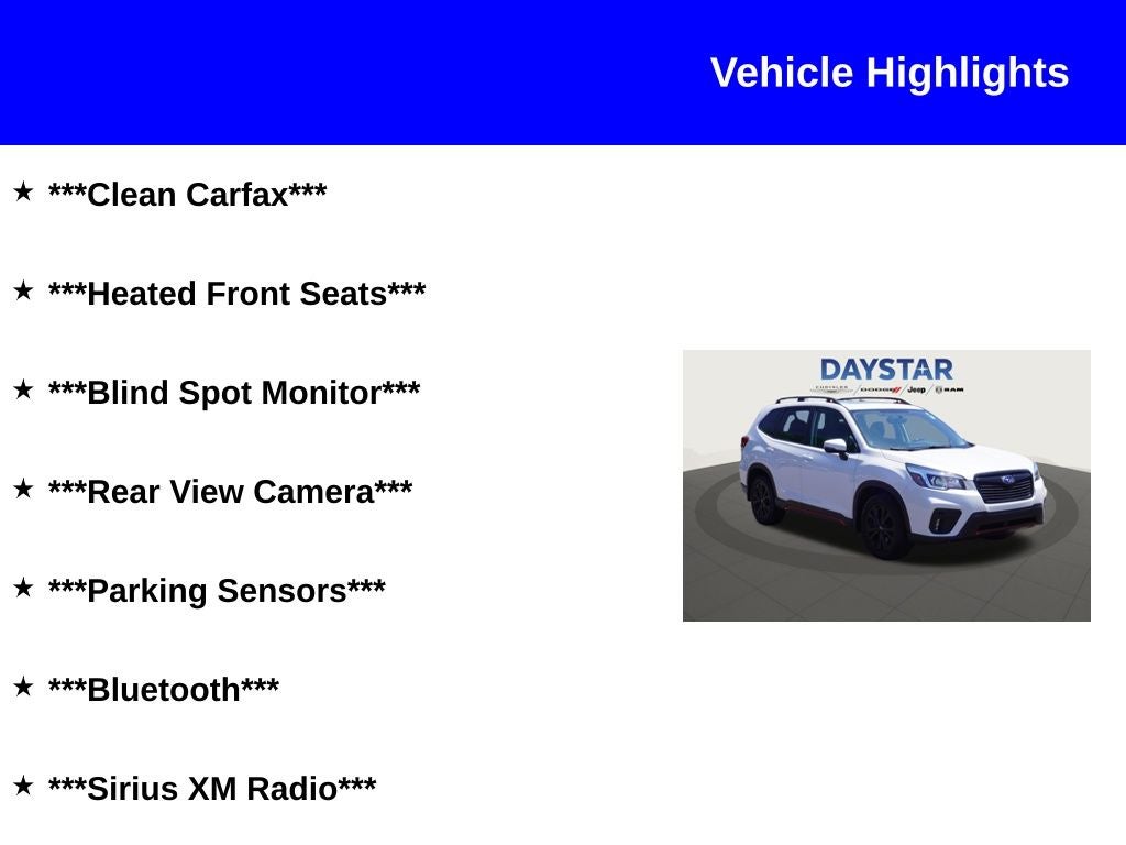 2020 Subaru Forester Sport