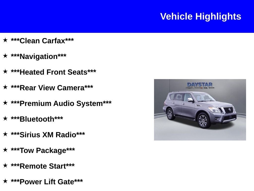 2018 Nissan Armada SL