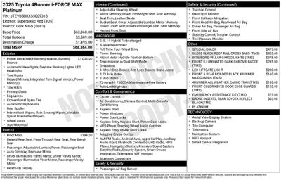 2025 Toyota 4Runner Hybrid Platinum