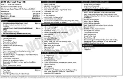 2024 Chevrolet Trax FWD 1RS