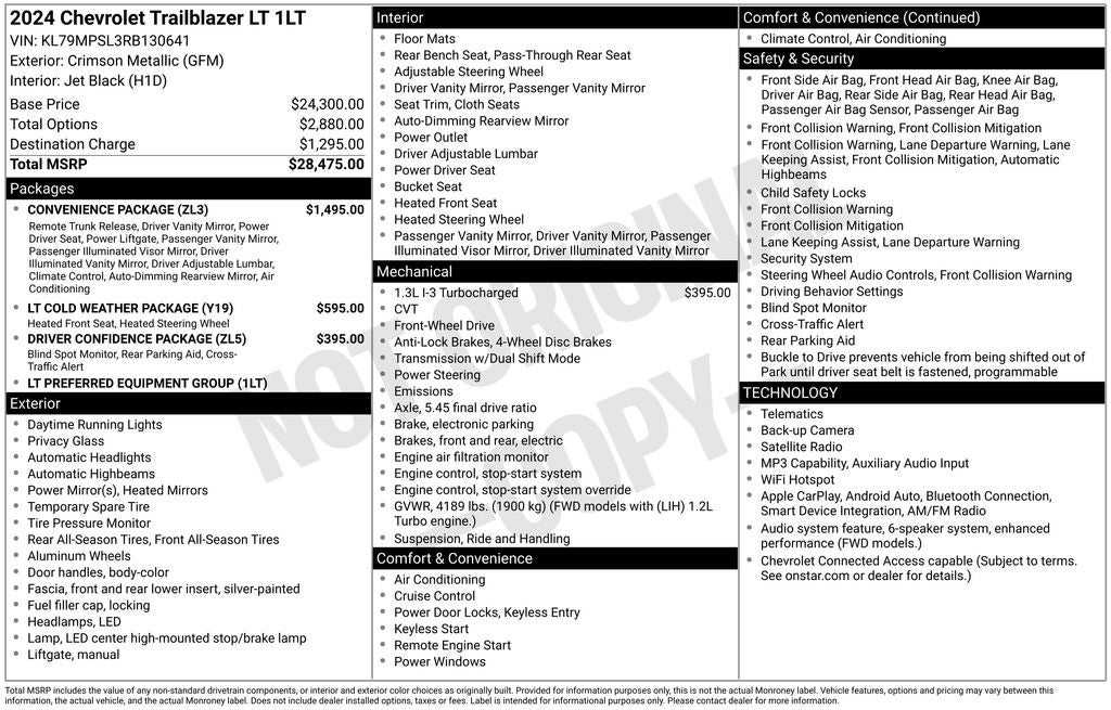 2024 Chevrolet Trailblazer FWD LT